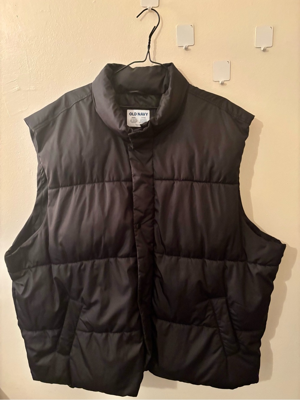 Old Navy Black Quilted Puffer Vest